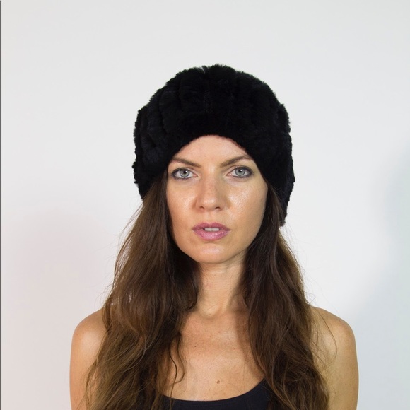 Rex Rabbit fur headband - Picture 3 of 3